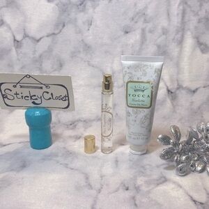 TOCCA Gift Set-Giulietta Hair Fragrance Spray,Hand Cream Musk-6.5ml,45ml-2pc-NEW